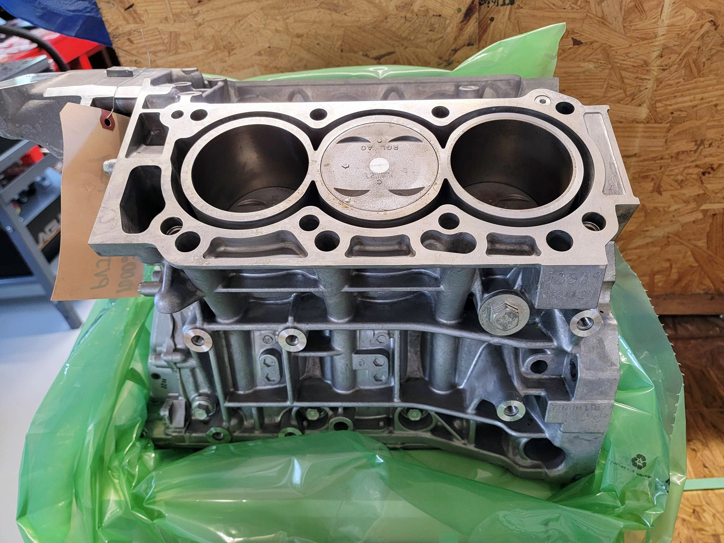 J35A9 General Assembly, Cylinder Block OEM Honda