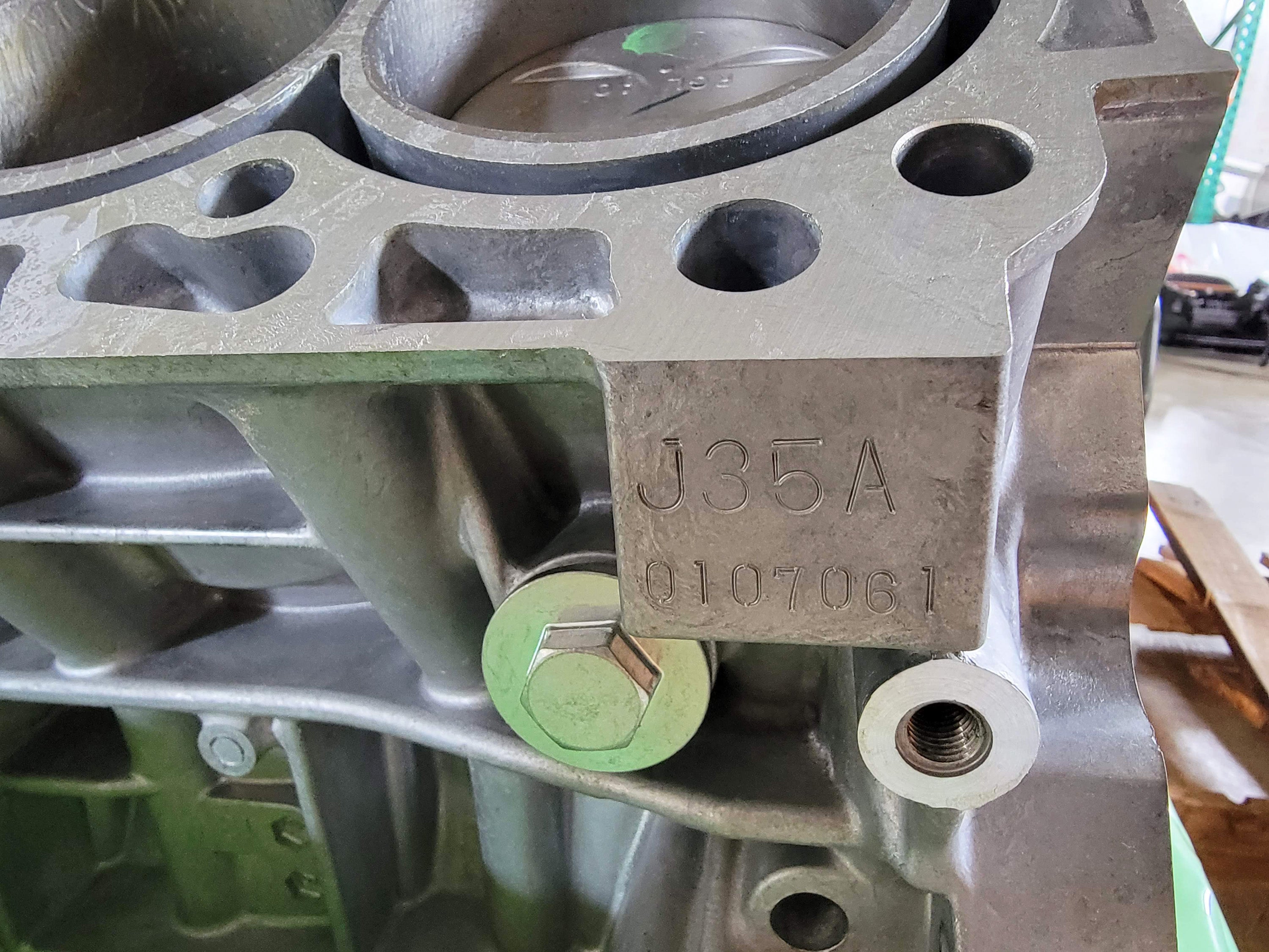 JDM J35A General Assembly, Cylinder Block OEM Honda
