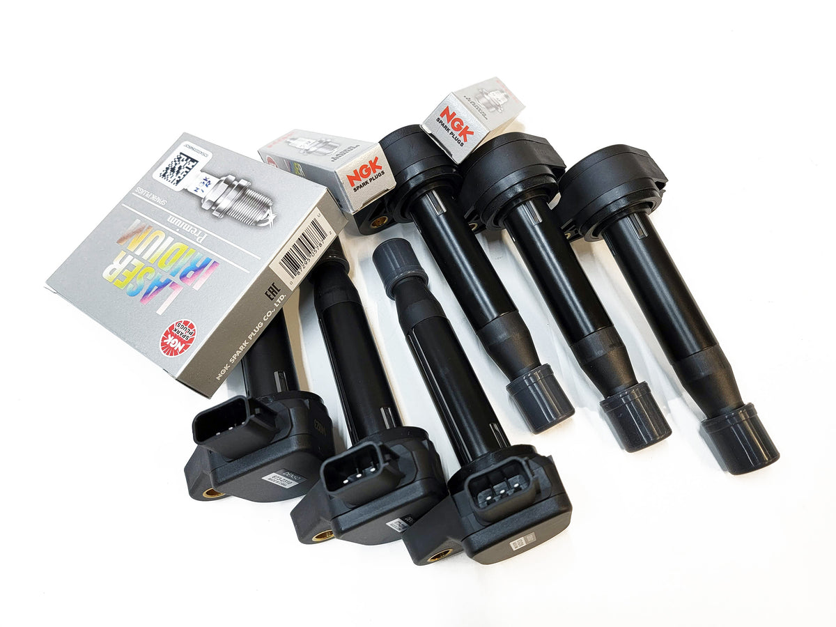 Denso Coils & NGK Plugs Combo for J30A4 & J30A5 - 03-07 Honda Accord V6