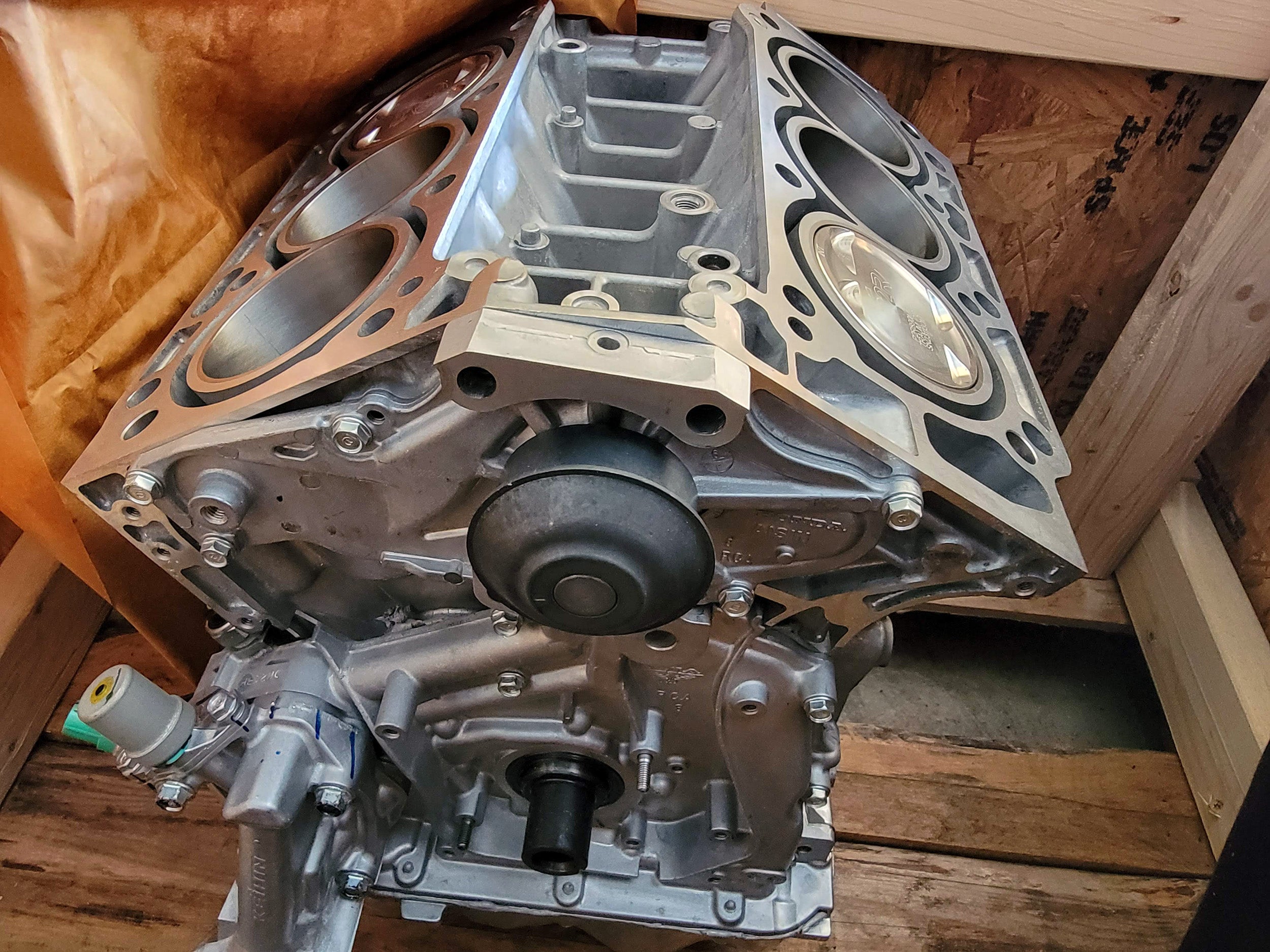 Built J35A Turbo Short Block Assembly