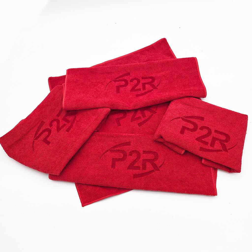P2R Red Microfiber Cloth – 15" x 15"