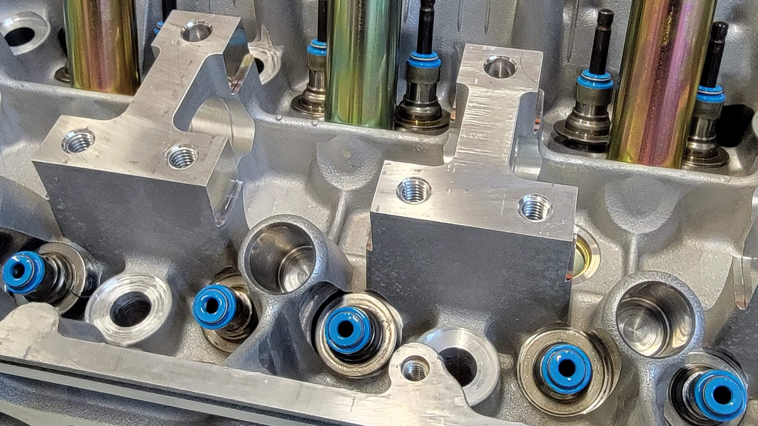 Install Valve Seals in Cylinder Heads