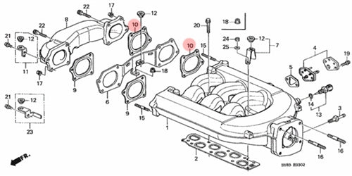 98-02 Accord V6 Thermal Rear Intake Manifold Stay Gasket