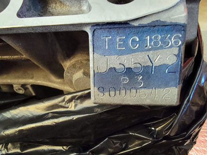 Built J35Y2 Turbo Short Block Assembly