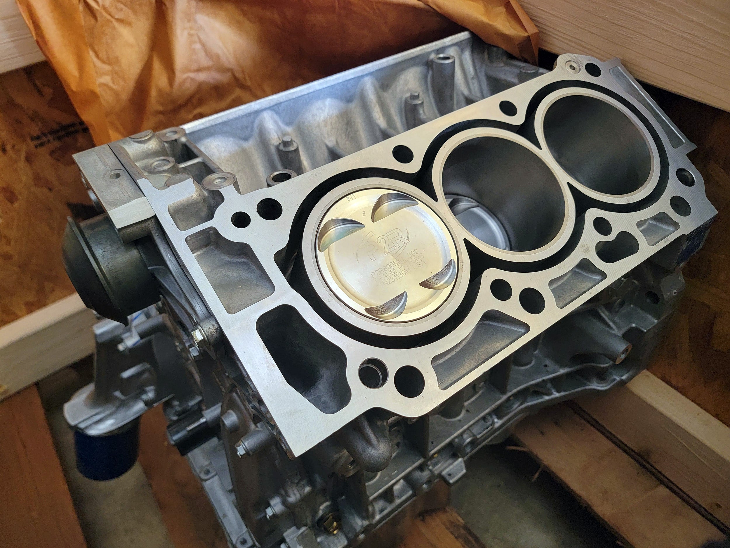 Built J35A Turbo Short Block Assembly