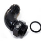 6an to 6an ORB 90° AN FULL FLOW ADAPTER