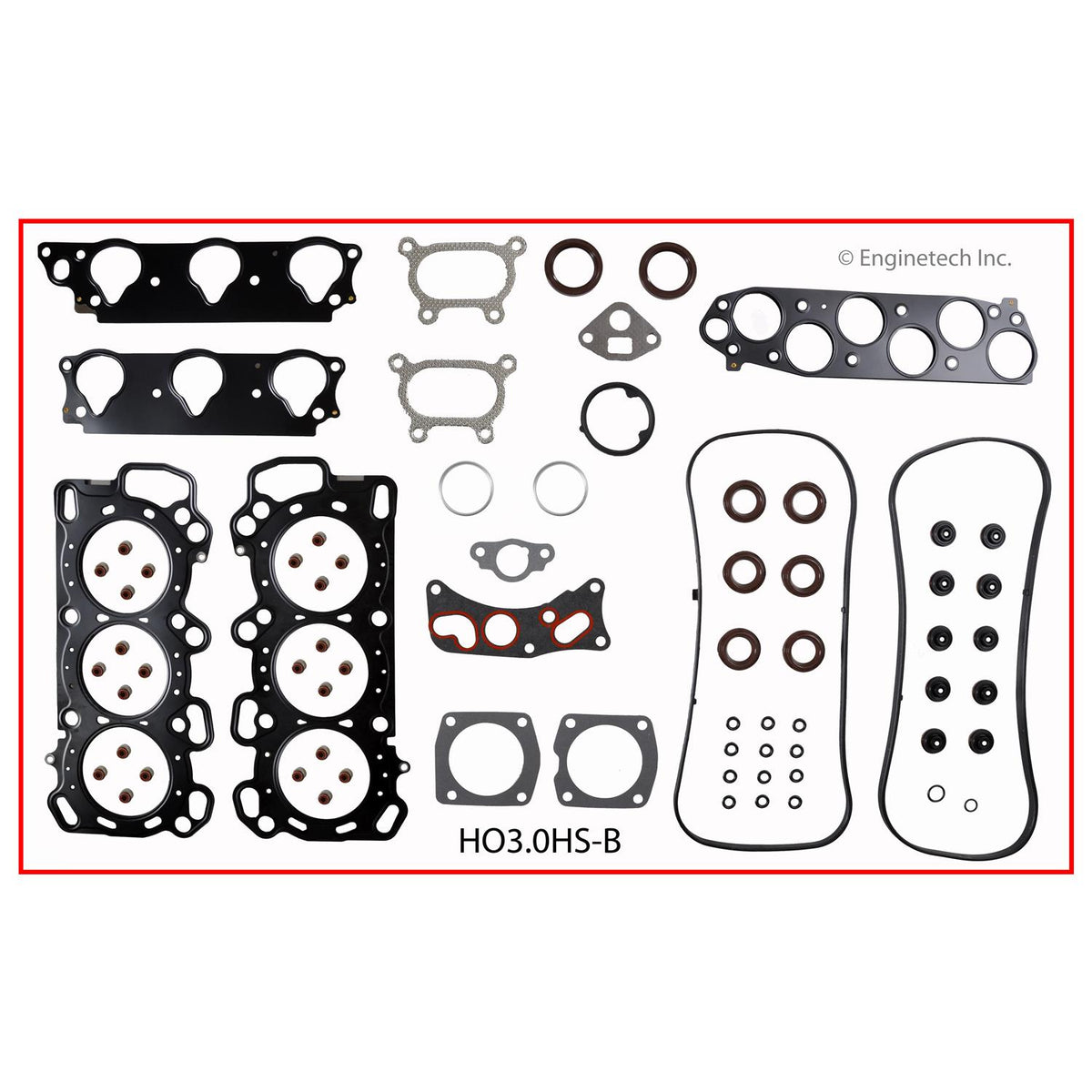 Honda & Acura J30A4 3.0L V6 Head Gasket Set with Head Bolts, 6-Point (03-05) — Enginetech HO3.0HS-BWB