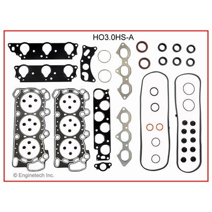 Honda & Acura J30A1 3.0L V6 Head Gasket Set with Head Bolts (97-02) — Enginetech HO3.0HS-AWB