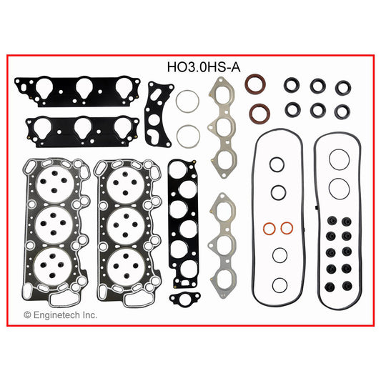 Honda & Acura J30A1 3.0L V6 Full Gasket Set — Enginetech HO3.0K-2