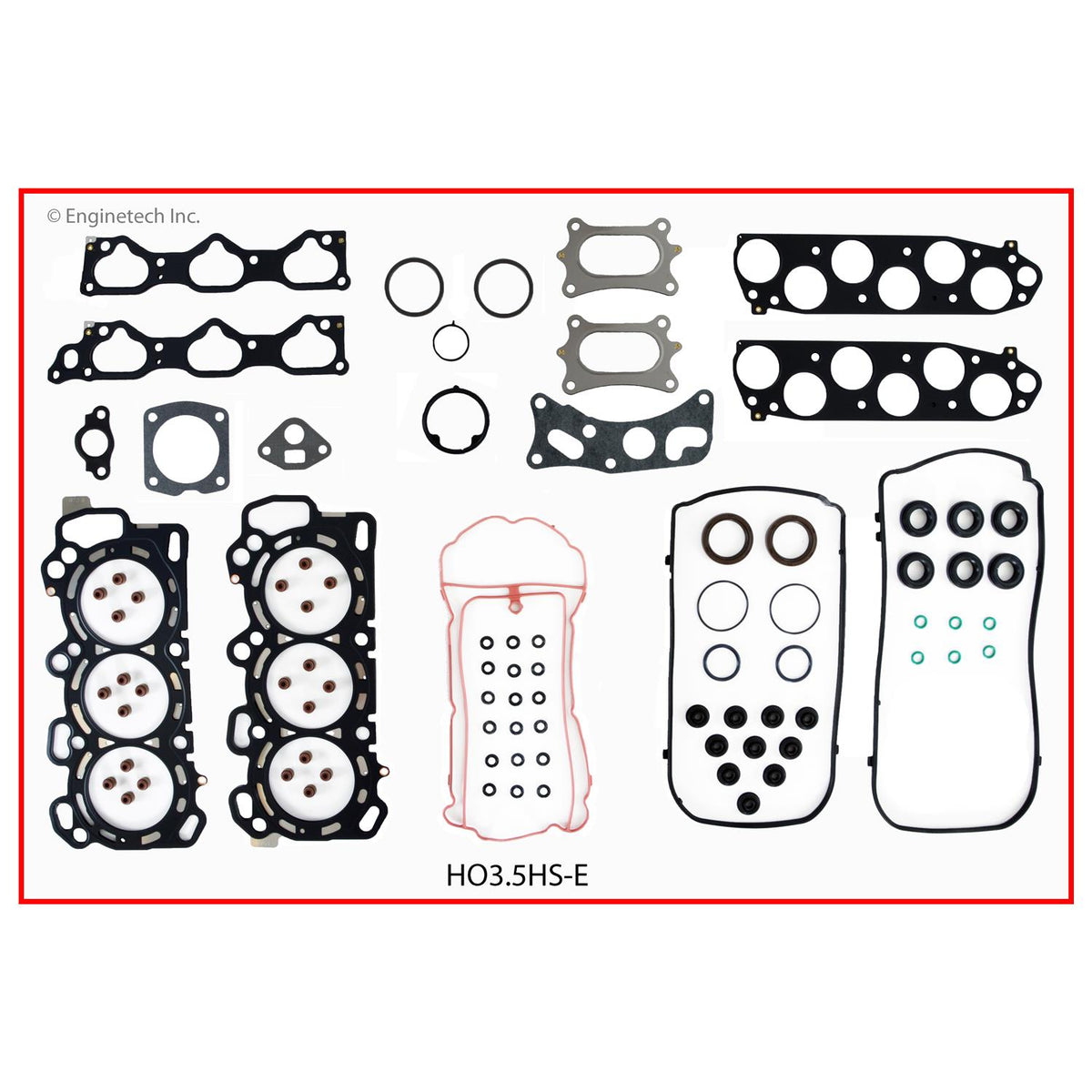 Honda & Acura J35Z 3.5L V6 Full Gasket Set (08-12) — Enginetech HO3.5K-1