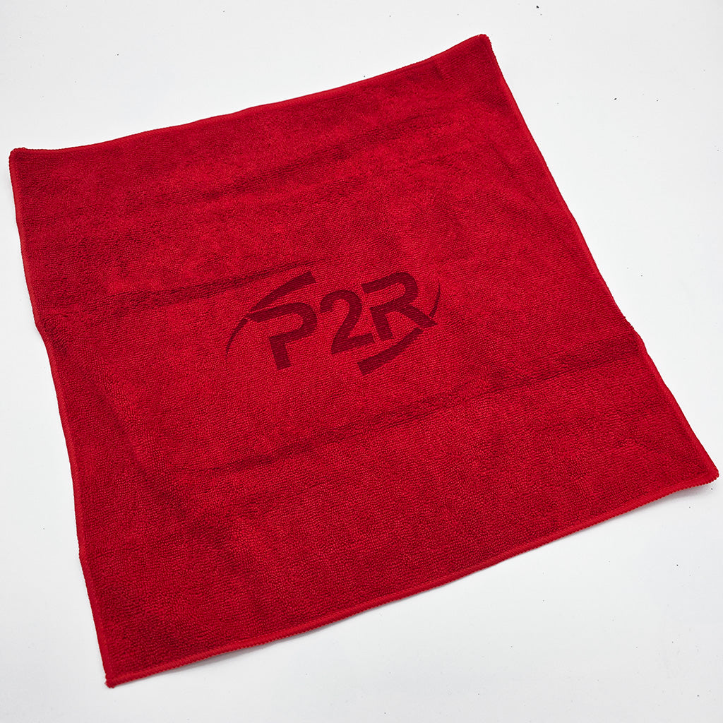 P2R Red Microfiber Cloth – 15" x 15"
