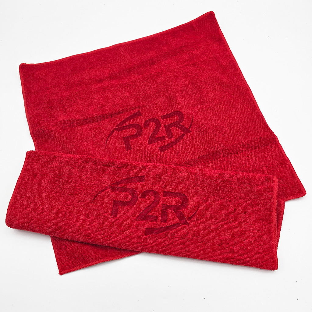 P2R Red Microfiber Cloth – 15" x 15"