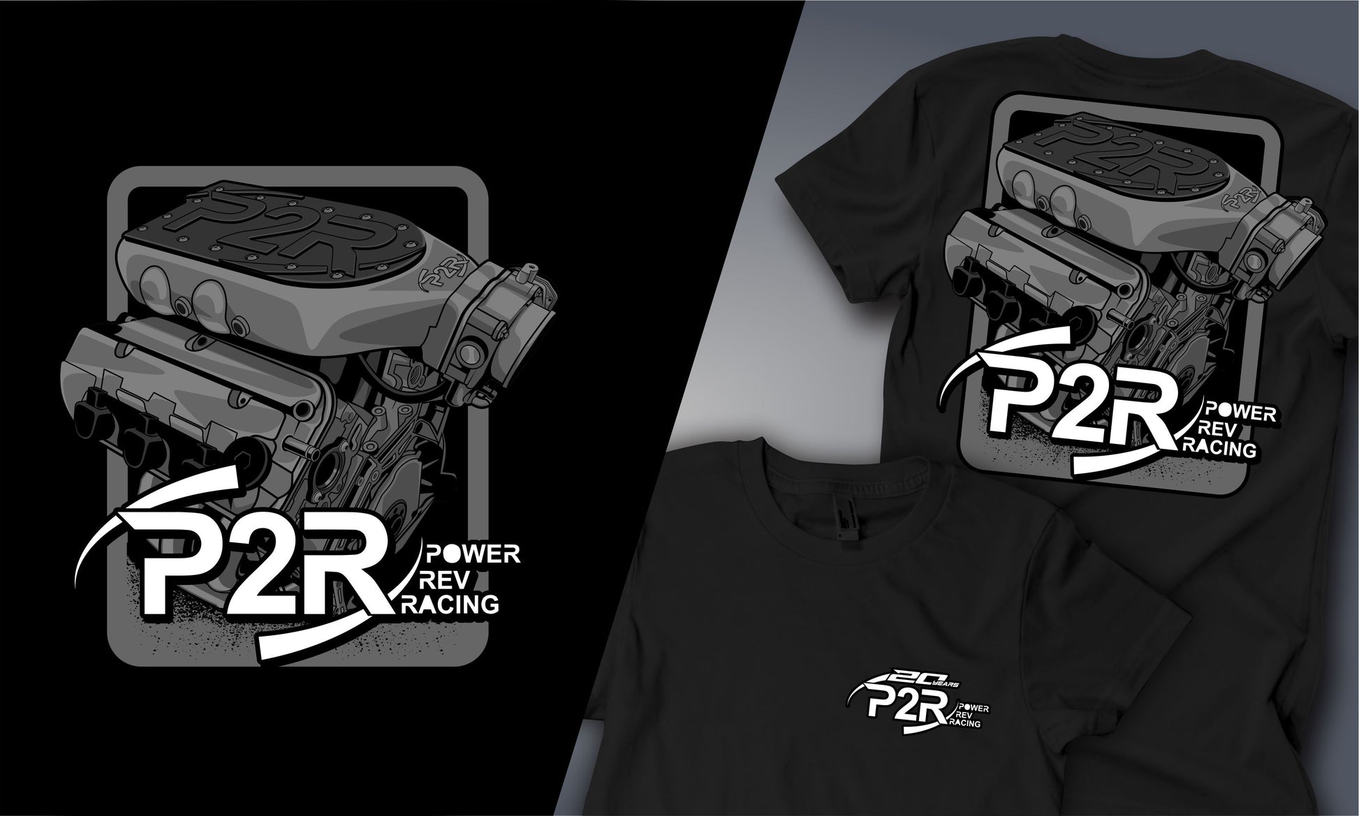 P2R 20 Year Anniversary T-Shirt – P2R Power Rev Racing