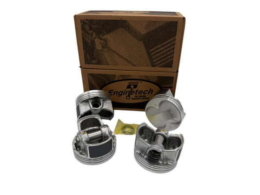 Honda & Acura K20A2, K20Z1 & K20Z3 Piston Set (RSX, Civic Si, EP3) — Enginetech P4882